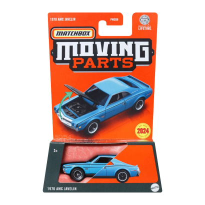 Тематична Машинка Matchbox 1970 AMC Javelin Moving Parts 1:64 FWD28/HVM76 Blue - Retromagaz