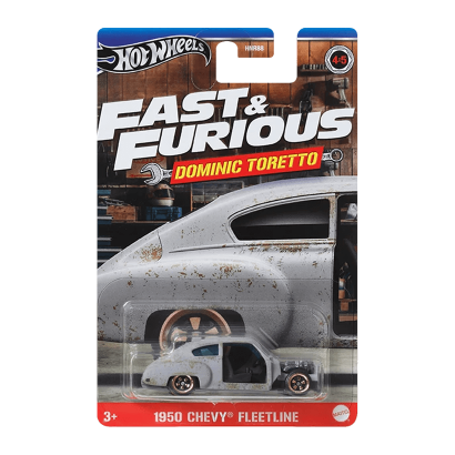 Тематическая Машинка Hot Wheels 1950 Chevy Fleetline Dominic Toretto Fast & Furious 1:64 HNR88/HRW49 Grey - Retromagaz