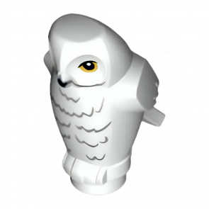 Фигурка Lego Воздух Owl Angular Features with Black Beak Yellow Eyes Animals 92084pb03 White Б/У - Retromagaz