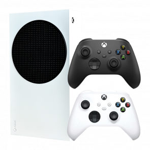 Набор Консоль Microsoft Xbox Series S 512GB White Б/У  + Геймпад Беспроводной Black