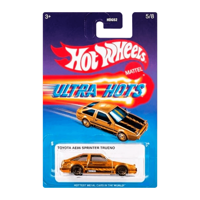 Тематическая Машинка Hot Wheels Toyota AE86 Sprinter Trueno Ultra Hots 1:64 HDG52/HRX12 Orange - Retromagaz