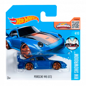 Машинка Базовая Hot Wheels Porsche 993 GT2 Showroom 1:64 DHT11 Blue - Retromagaz