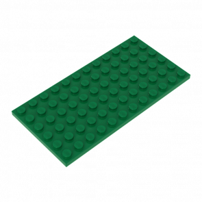 Пластина Lego Звичайна 4шт 6 x 12 3028 302828 4614769 6177783 Green Б/У - Retromagaz