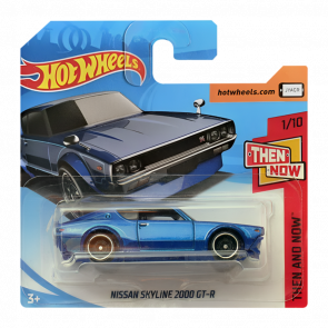 Машинка Базовая Hot Wheels Nissan Skyline 2000 GT-R Then and Now 1:64 FJX88 Blue