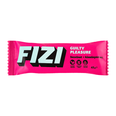 Батончик Fizi Шоколадний Guilty Pleasure Hazelnut & Himalayan Salt 45g - Retromagaz