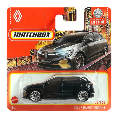 Машинка Велике Місто Matchbox 2022 Renault Megane Metro 1:64 HVN75 Dark Blue - Retromagaz