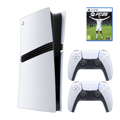 Набор Консоль Sony PlayStation 5 Pro 2TB White Новый  + Игра EA Sports FC 25 Русская Озвучка + Геймпад Беспроводной DualSense - Retromagaz