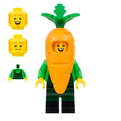 Фігурка Lego Series 24 Carrot Mascot Collectible Minifigures col415 Б/У - Retromagaz