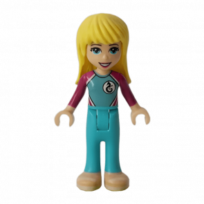 Фігурка Lego Girl Stephanie Medium Azure and Magenta Friends frnd321 2 Б/У - Retromagaz