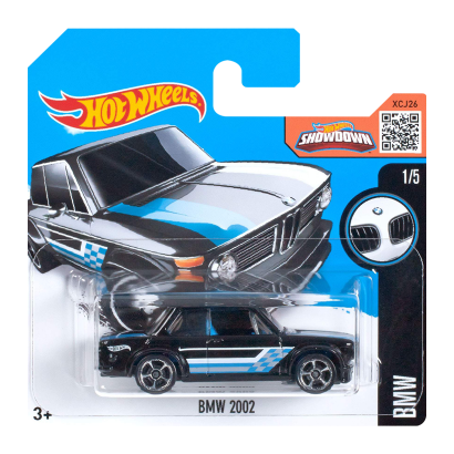 Машинка Базовая Hot Wheels BMW 2002 BMW 1:64 DHR80 Black - Retromagaz