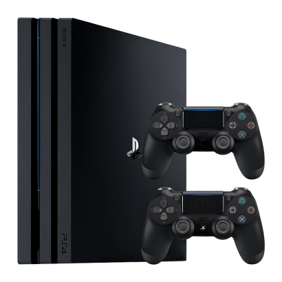 Набор Консоль Sony PlayStation 4 Pro CUH-70-71xx 1TB Black Б/У  + Геймпад Беспроводной RMC DoubleShock 4 - Retromagaz