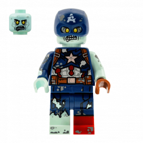 Фигурка Lego Marvel Zombie Captain America Super Heroes colmar09 1 Б/У - Retromagaz