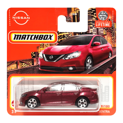 Машинка Велике Місто Matchbox 2016 Nissan Sentra Metro 1:64 HVN58 Red - Retromagaz