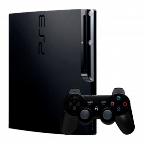 Консоль Sony PlayStation 3 Slim Модифікована 500GB Black + 5 Вбудованих Ігор Б/У