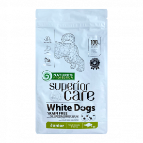 Сухой Корм Nature's Protection для Собак Nature's Protection Superior Care White Dogs Grain Free Junior Small&Mini Breeds Белая Рыба 1,5kg - Retromagaz