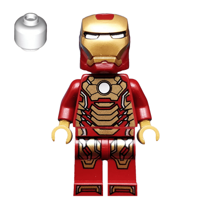 Фігурка Lego Marvel Iron Man Mark 42 Armor White Head Super Heroes sh0072a 2 Б/У - Retromagaz