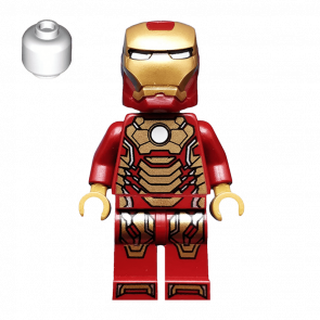 Фігурка Lego Marvel Iron Man Mark 42 Armor White Head Super Heroes sh0072a 2 Б/У - Retromagaz