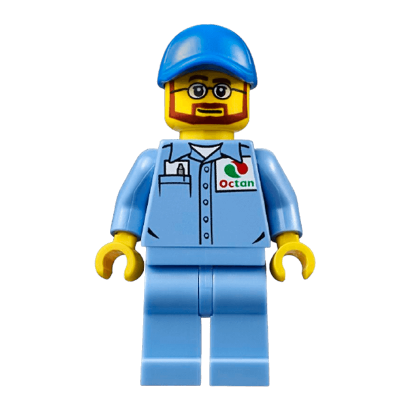 Фігурка Lego People 973pb2362 Medium Blue Uniform Shirt with Pocket City cty0673 Б/У - Retromagaz