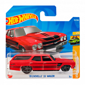 Машинка Базова Hot Wheels '70 Chevelle SS Wagon Wagons 1:64 HCX23 Red