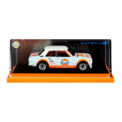 Машинка Premium Hot Wheels Datsun 510 Gulf Red Line Club RLC 1:64 HGW17 Blue - Retromagaz