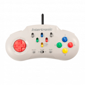 Геймпад Проводной Intertronic SNES Turbo Buttons Grey Б/У