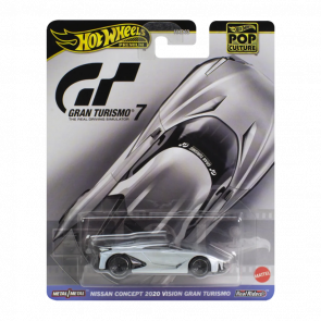 Машинка Premium Hot Wheels Nissan Concept 2020 Vision Gran Turismo 7 Pop Culture 1:64 HKC38 Silver