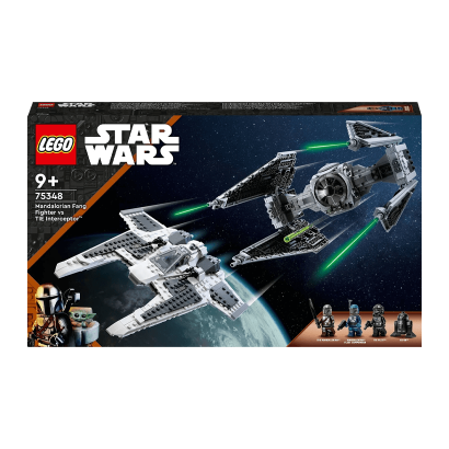 Конструктор Lego Mandalorian Fang Fighter vs TIE Interceptor Star Wars 75348 Новый - Retromagaz