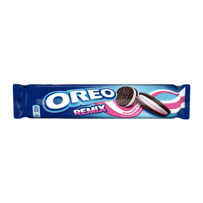 Печиво Oreo Remix Raspberry & Vanilla 157g - Retromagaz