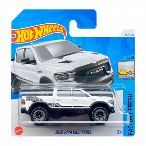 Машинка Базова Hot Wheels 2020 Ram 1500 Rebel Factory Fresh 1:64 HTC52 White - Retromagaz