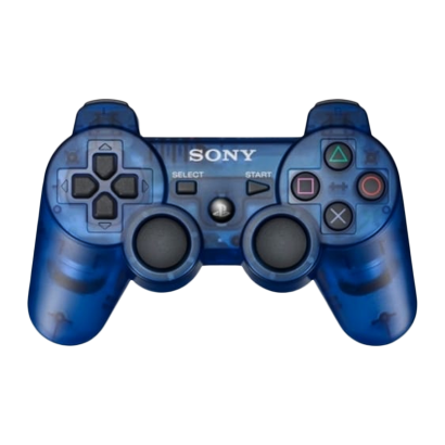 Геймпад Беспроводной Sony PlayStation 3 DualShock 3 Crystal Clear Blue Б/У - Retromagaz