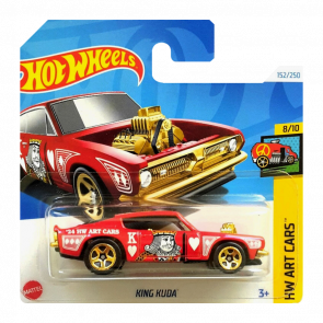 Машинка Базова Hot Wheels King Kuda Art Cars 1:64 HTD73 Red - Retromagaz