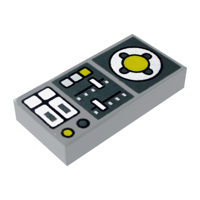 Плитка Lego Декоративная 4шт Groove with Vehicle Control Panel 1 x 2 3069bpb0847 6329662 Light Bluish Grey Б/У - Retromagaz