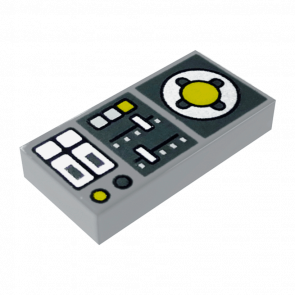 Плитка Lego Декоративна 4шт Groove with Vehicle Control Panel 1 x 2 3069bpb0847 6329662 Light Bluish Grey Б/У - Retromagaz