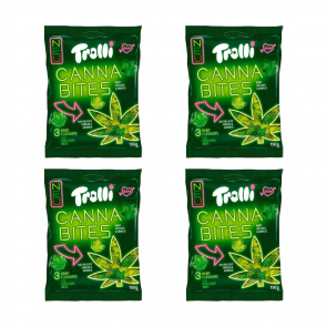 Набор Конфеты Жевательные Trolli Cannabites 150g 4шт - Retromagaz