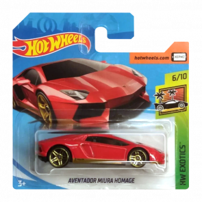 Машинка Базовая Hot Wheels Lamborghini Aventador Miura Homage Exotics 1:64 FJY02 Red - Retromagaz