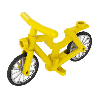 Транспорт Lego Велосипед 2-Piece Wheels 4719c01 Yellow Б/У - Retromagaz