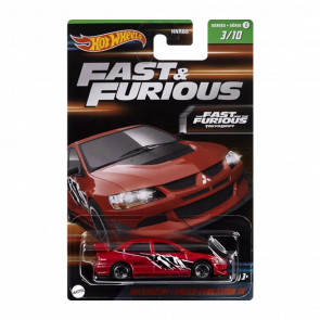 Тематична Машинка Hot Wheels Mitsubishi Lancer Evolution IX Fast & Furious 1:64 HNR88/HNT03 Red