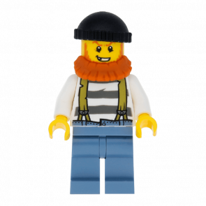 Фігурка Lego Police 973pb1909 Crook Male with Black Knit Cap City cty0513 1 Б/У