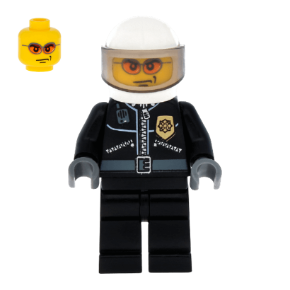 Фигурка Lego Police 973pb0261 Leather Jacket with Gold Badge City cty0102 Б/У - Retromagaz