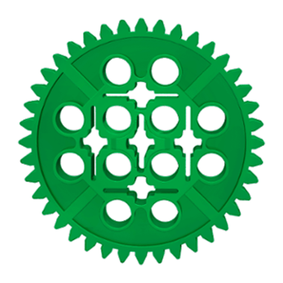 Technic Lego Шестірня 40 Tooth 3649 34432 4120109 Green Б/У - Retromagaz