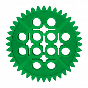 Technic Lego Шестірня 40 Tooth 3649 34432 4120109 Green Б/У - Retromagaz