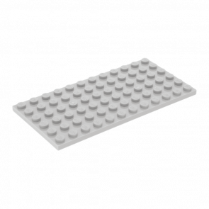 Пластина Lego Звичайна 4шт 6 x 12 3028 302802 4211400 Light Bluish Grey Б/У - Retromagaz