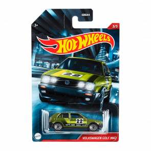 Тематическая Машинка Hot Wheels Volkswagen Golf MK2 Cult Racers 1:64 GRP20 Green - Retromagaz