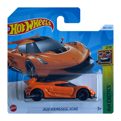 Машинка Базовая Hot Wheels 2020 Koenigsegg Jesko Exotics 1:64 HTF07 Orange - Retromagaz