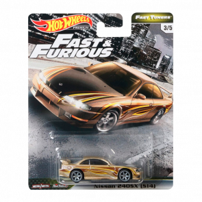 Машинка Premium Hot Wheels Nissan 240SX (S14) Fast & Furious 1:64 GJR64 Gold - Retromagaz