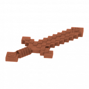 Зброя Lego Minecraft Sword Pixelated 18787 6093622 Reddish Brown Б/У - Retromagaz