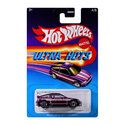 Тематическая Машинка Hot Wheels '88 Honda CR-X Ultra Hots 1:64 JBY63 Purple - Retromagaz