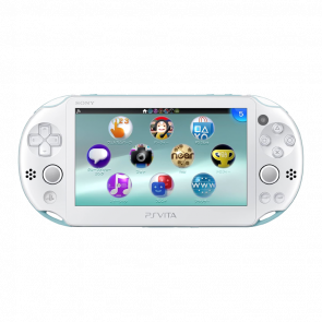 Консоль Sony PlayStation Vita Slim Модифицированная 64GB White Blue + 5 Встроенных Игр Б/У - Retromagaz