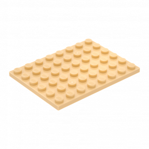 Пластина Lego Звичайна 4шт 6 x 8 3036 6070501 Tan Б/У - Retromagaz