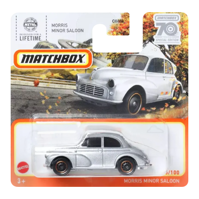 Машинка Велике Місто Matchbox Morris Minor Saloon 70 Years Special Edition 1:64 HLC51 Silver - Retromagaz